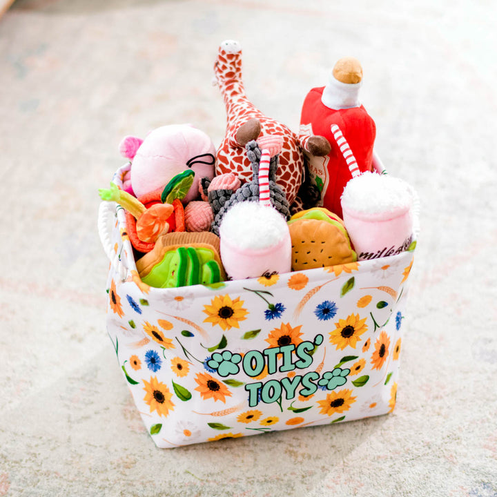 Sunshine on my Mind personalised toy box.