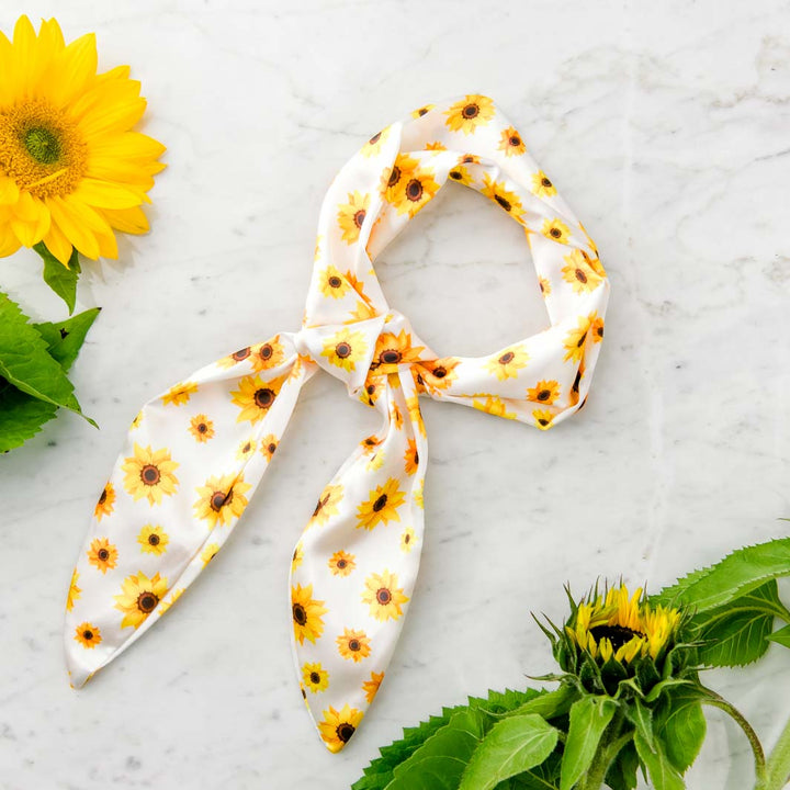 Sunshine on my Mind - Sunflower hair ribbon.