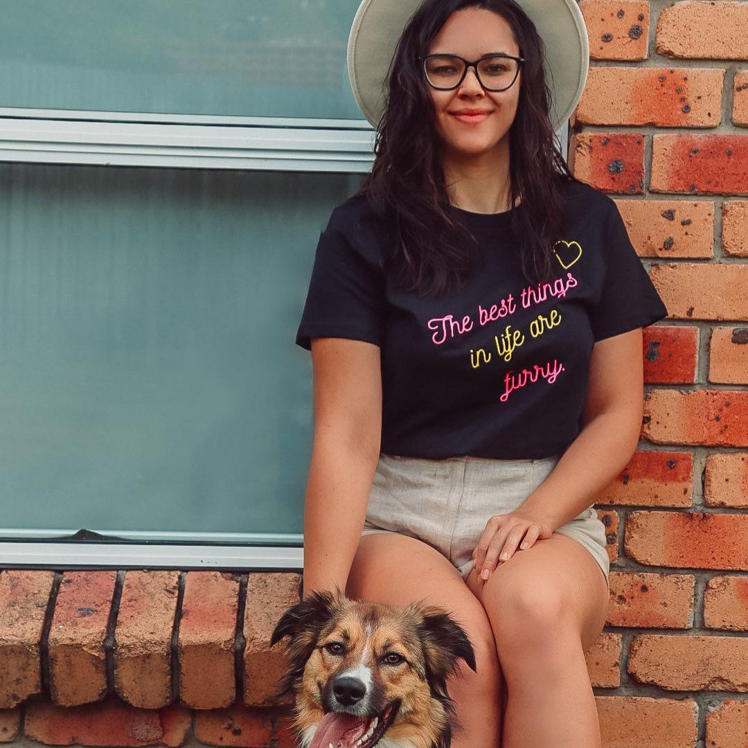 The Best Things in Life are Furry - T-Shirt